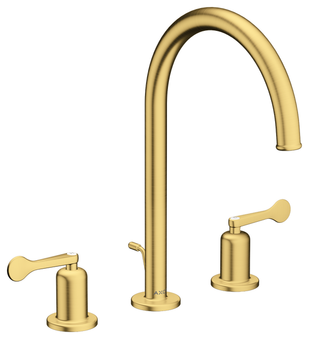 AXOR Archivio Mélangeur de lavabo 3 trous 190 avec tirette et vidage, poignées manettes — 34029250