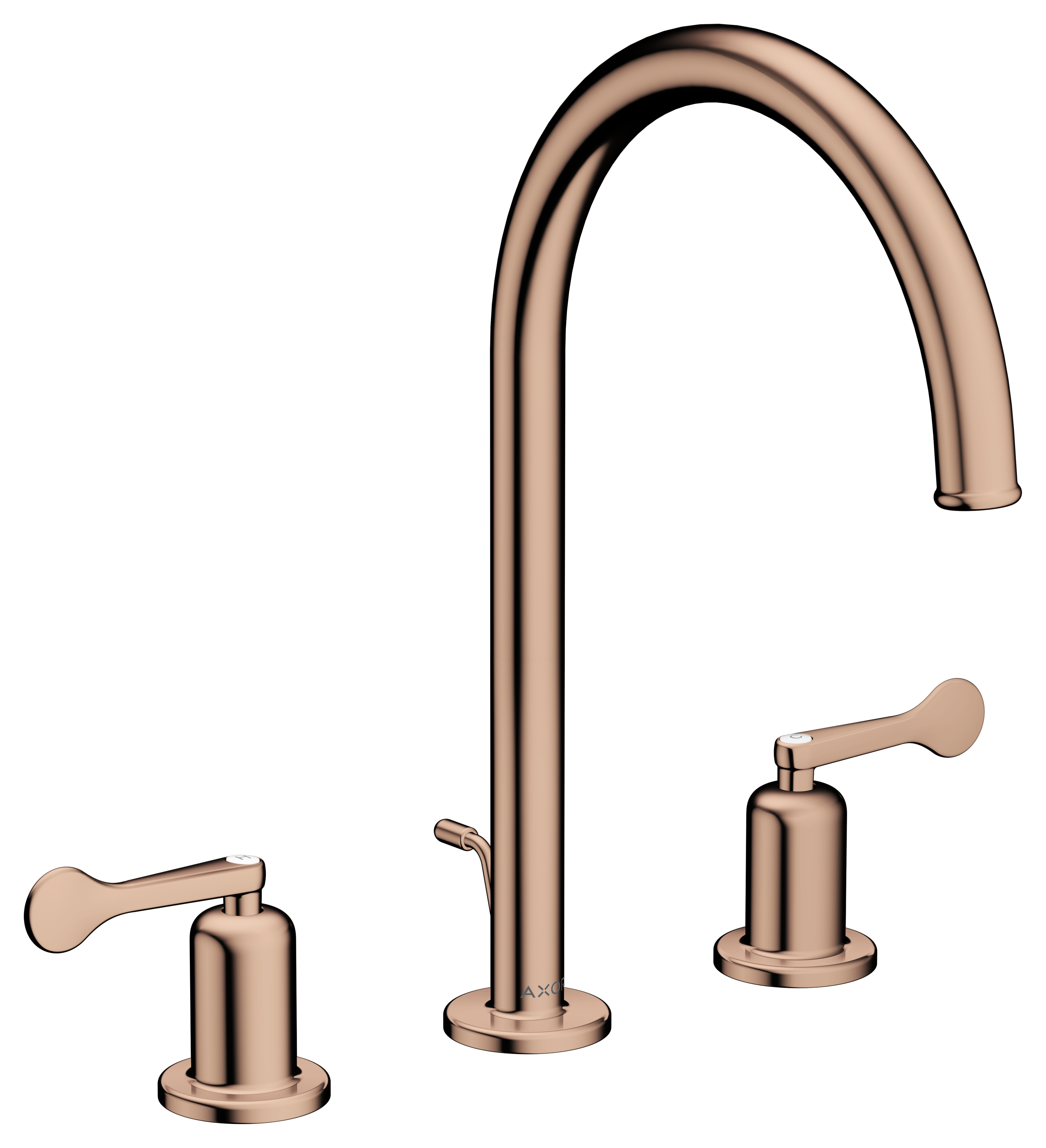 Mélangeur de lavabo 3 trous 190 avec tirette et vidage