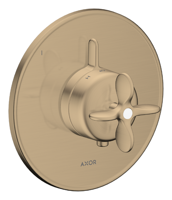 AXOR Archivio Set de finition pour miitgeur thermostatique encastré avec 1 fonction, poignée croisillon — 34049140
