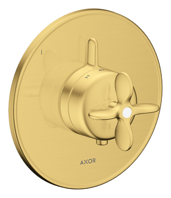AXOR Archivio Set de finition pour miitgeur thermostatique encastré avec 1 fonction, poignée croisillon — 34049250