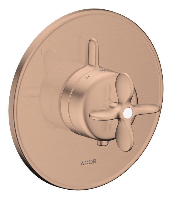 AXOR Archivio Set de finition pour miitgeur thermostatique encastré avec 1 fonction, poignée croisillon — 34049310