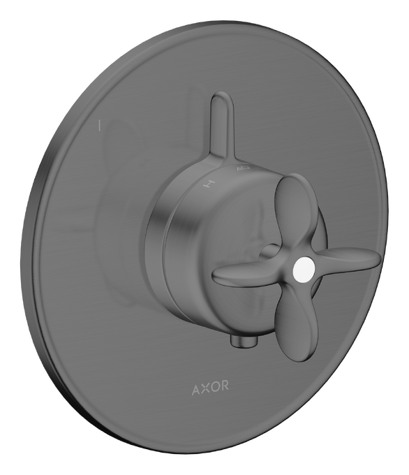 AXOR Archivio Set de finition pour miitgeur thermostatique encastré avec 1 fonction, poignée croisillon — 34049340
