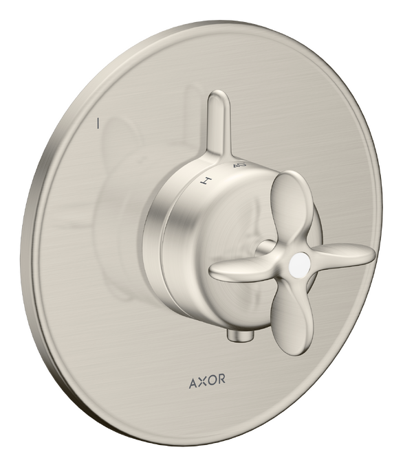 AXOR Archivio Set de finition pour miitgeur thermostatique encastré avec 1 fonction, poignée croisillon — 34049800