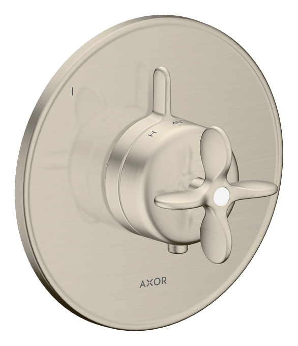 AXOR Archivio Set de finition pour miitgeur thermostatique encastré avec 1 fonction, poignée croisillon — 34049820