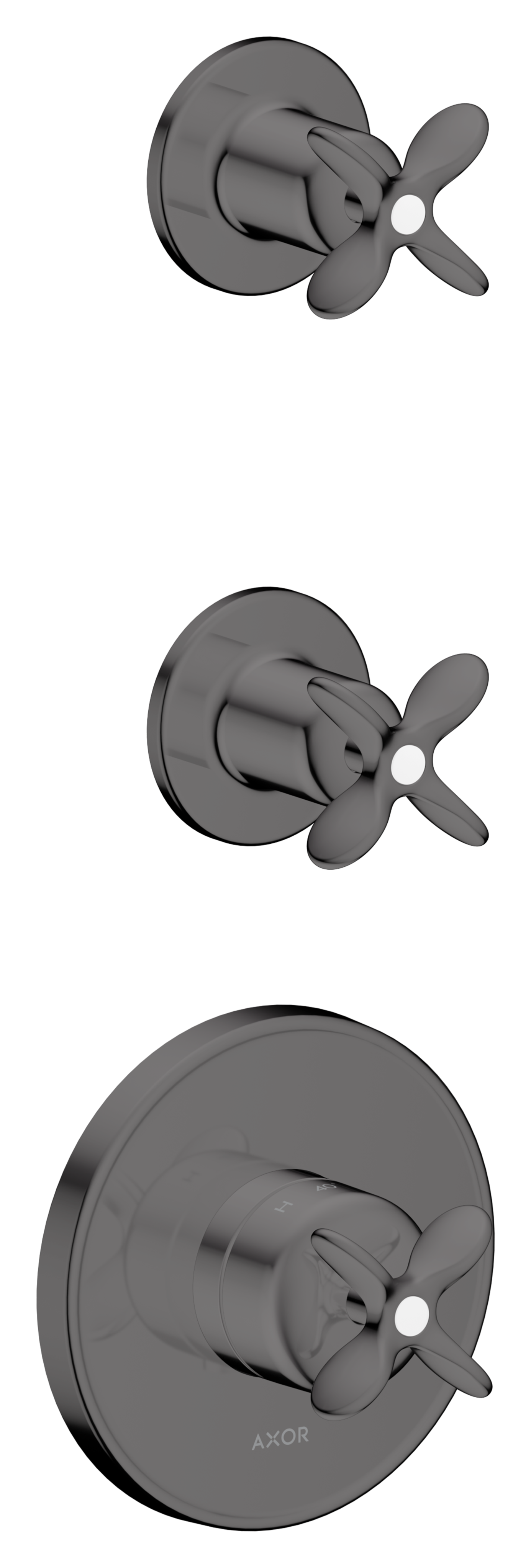 Module thermostatique encastré avec 2 fonctions