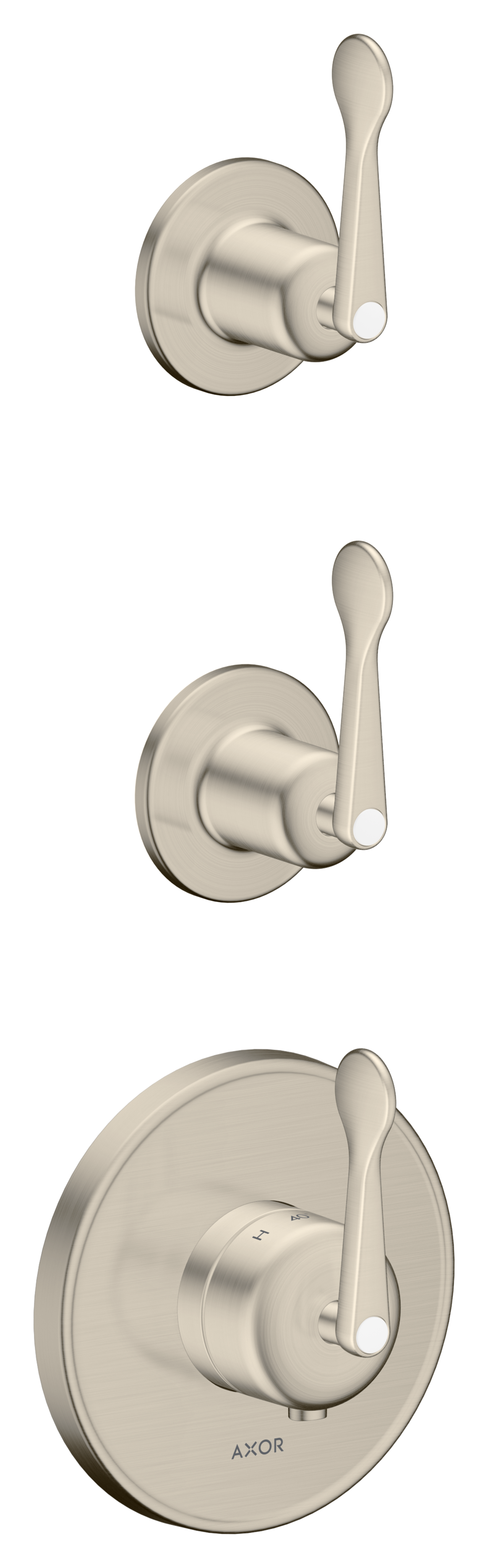 Module thermostatique encastré avec 2 fonctions