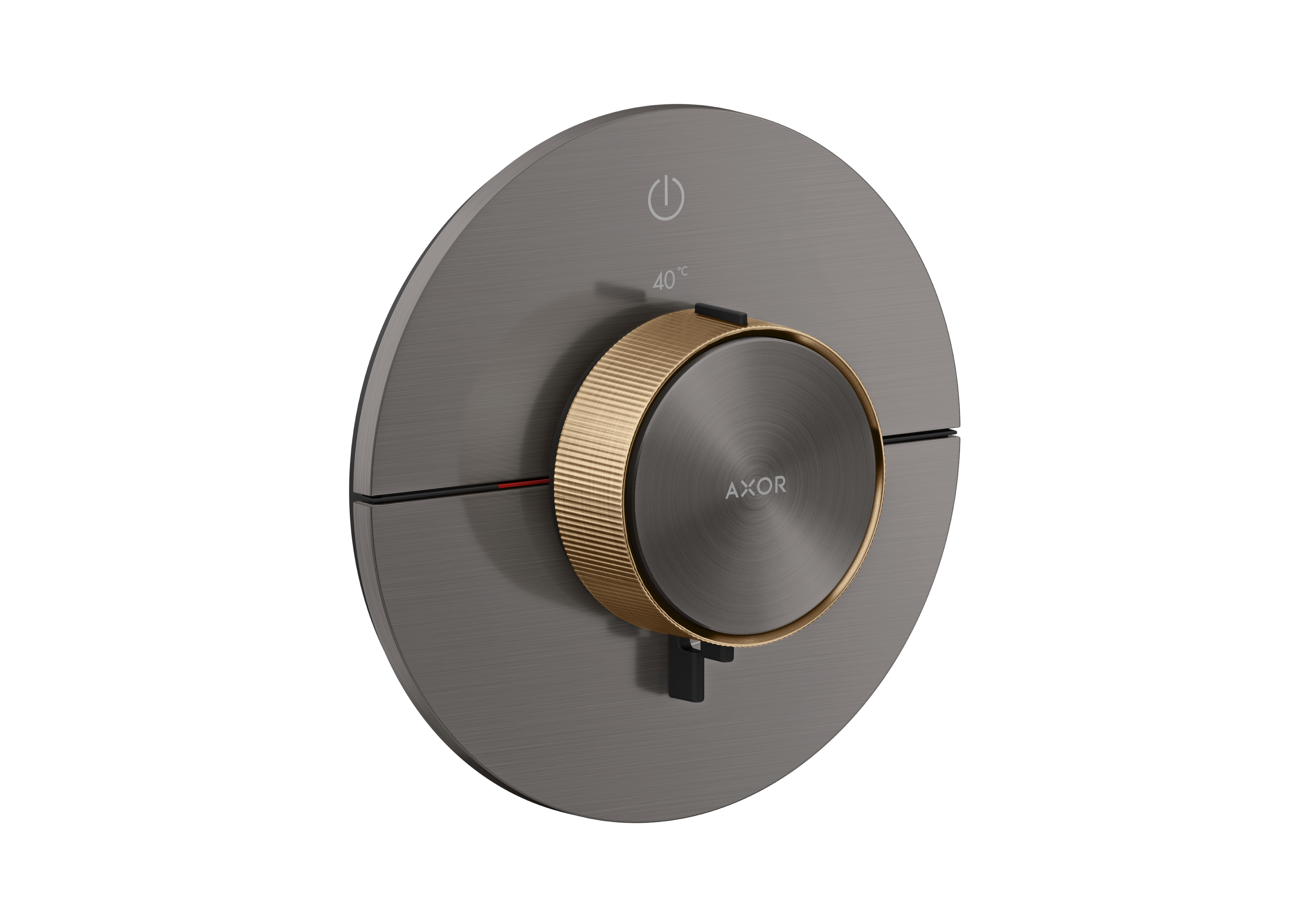 Thermostat for concealed installation round for 1 function (highlight: rim)