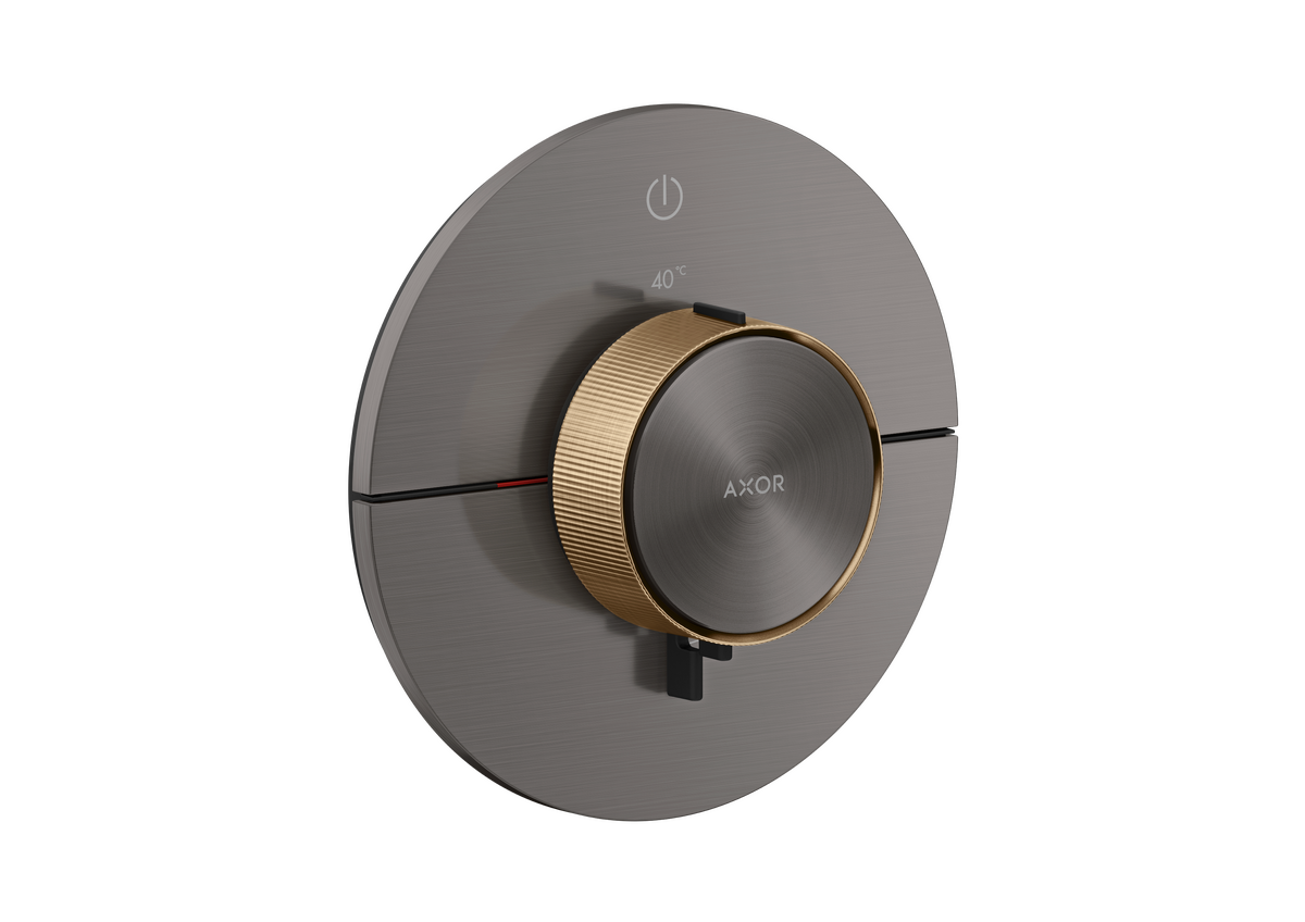 Thermostat for concealed installation round for 1 function (highlight: rim)