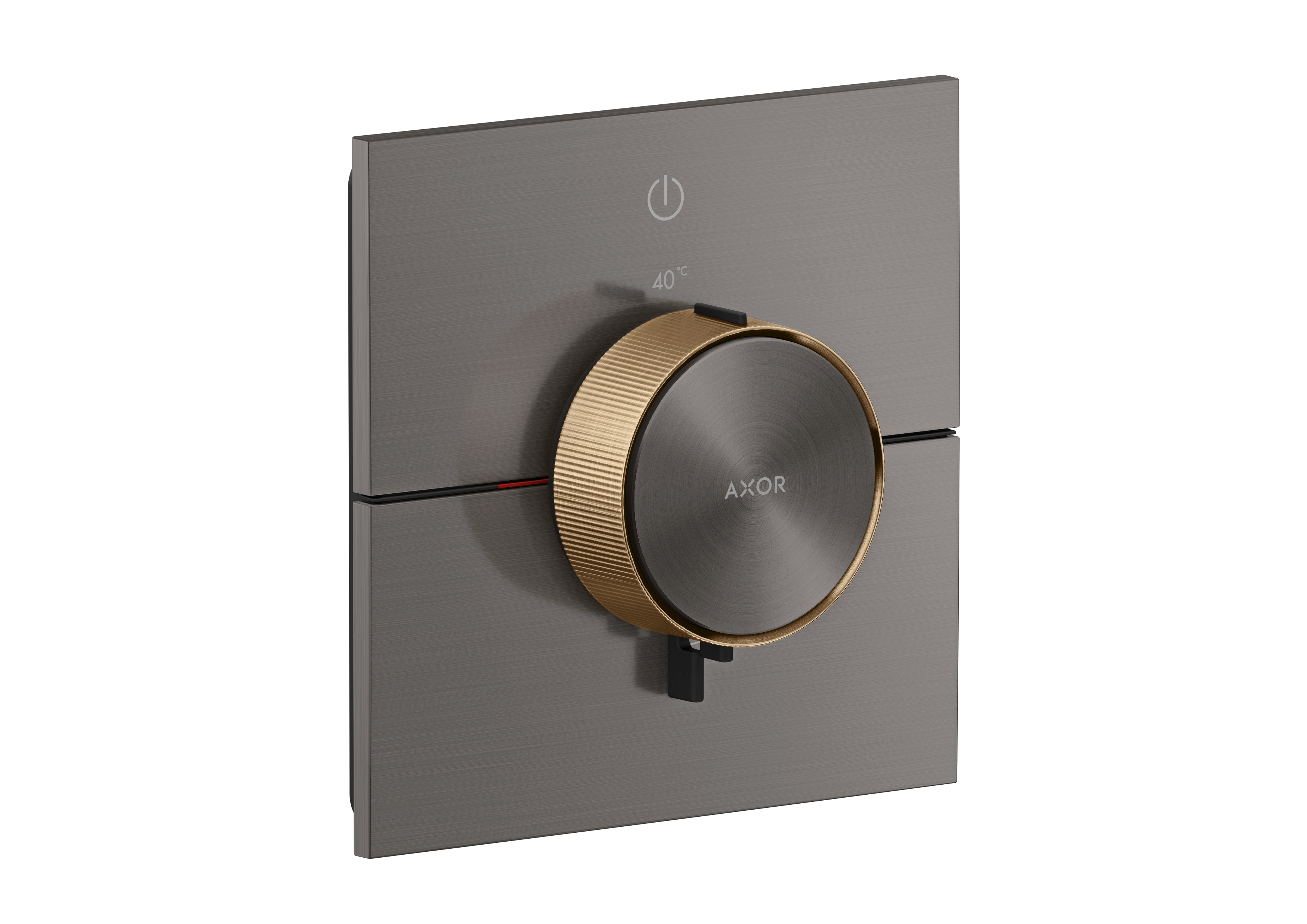 Thermostat for concealed installation square for 1 function (highlight: rim)