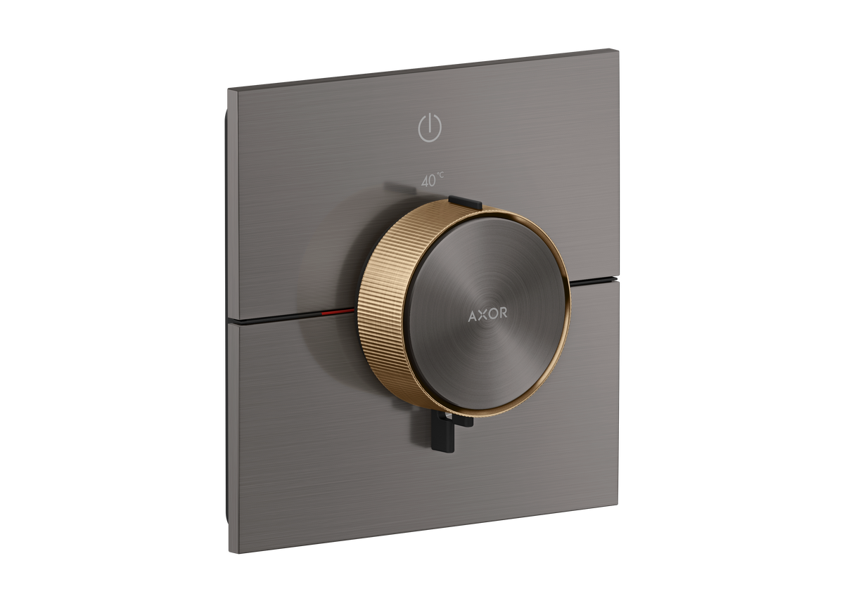 Thermostat for concealed installation square for 1 function (highlight: rim)
