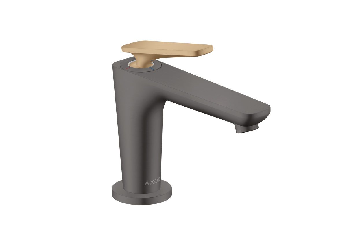 Single lever basin mixer 90 with CoolStart for hand washbasins and waste set (highlight: handle)