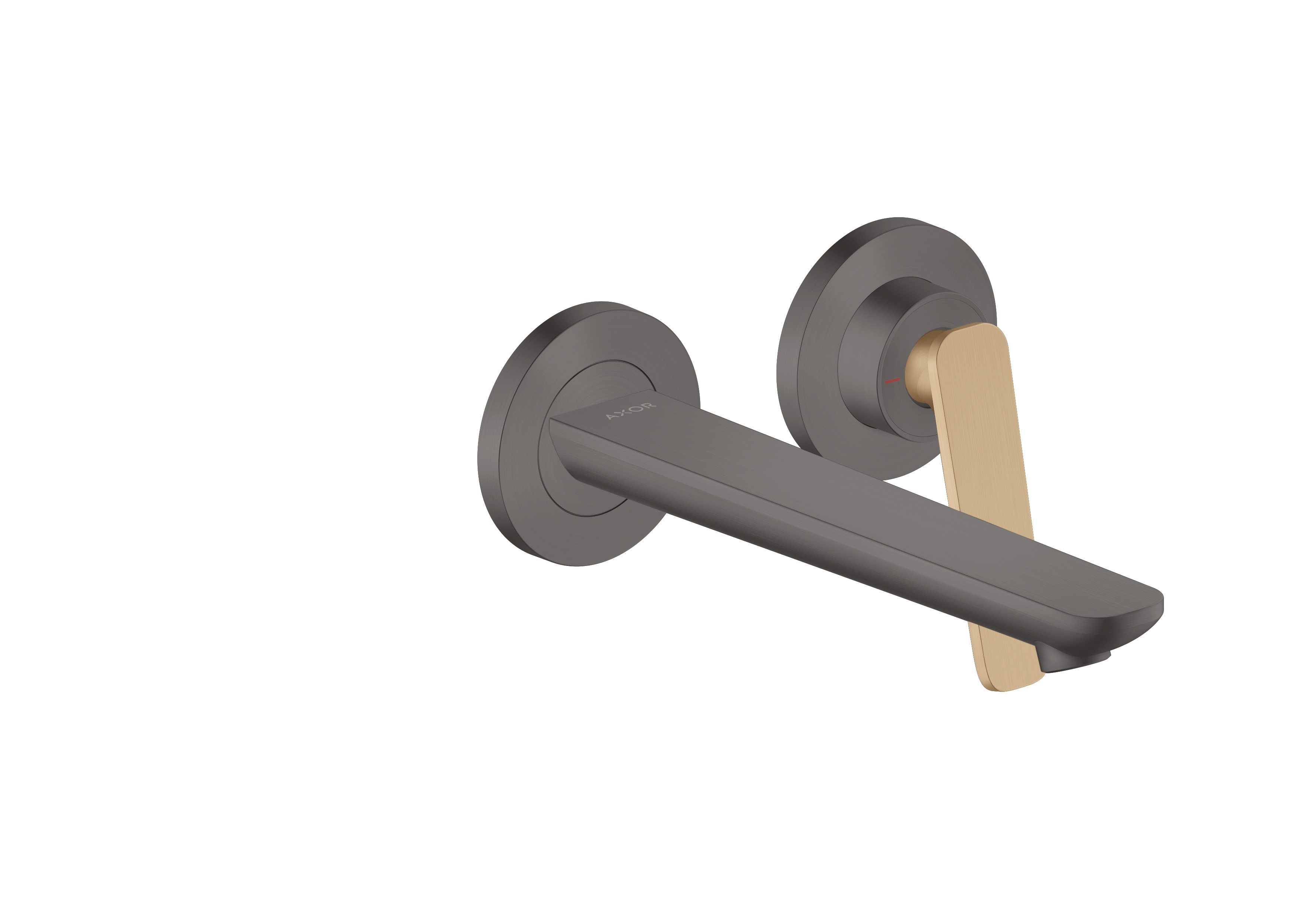 Single lever basin mixer for concealed installation wall-mounted with spout 195 mm (highlight: handle)