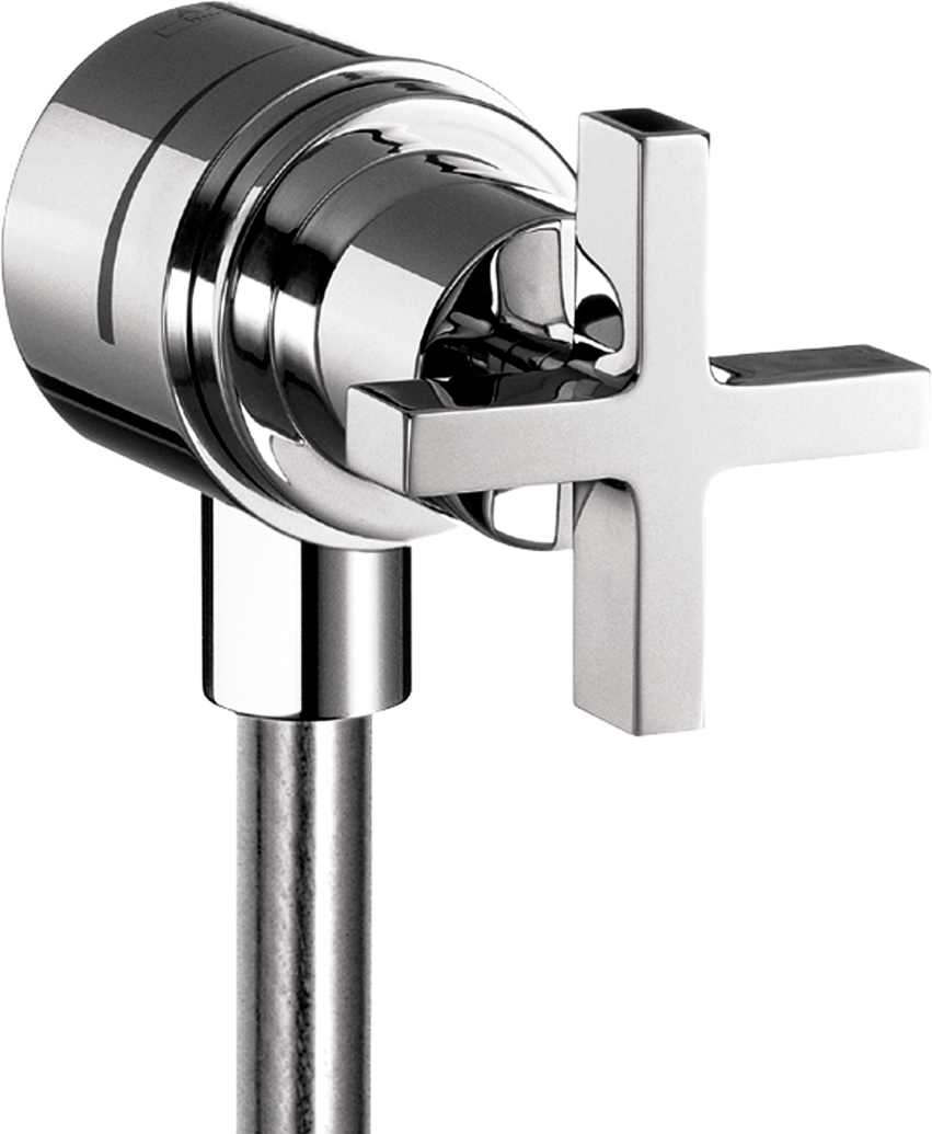 Fix Fit Wall Outlet with Cross Handle