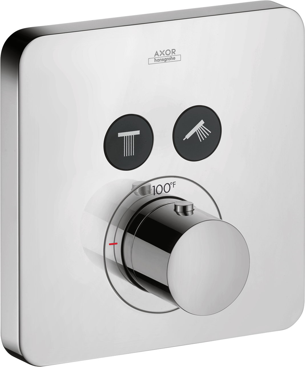 Thermostat for concealed installation softsquare for 2 functions