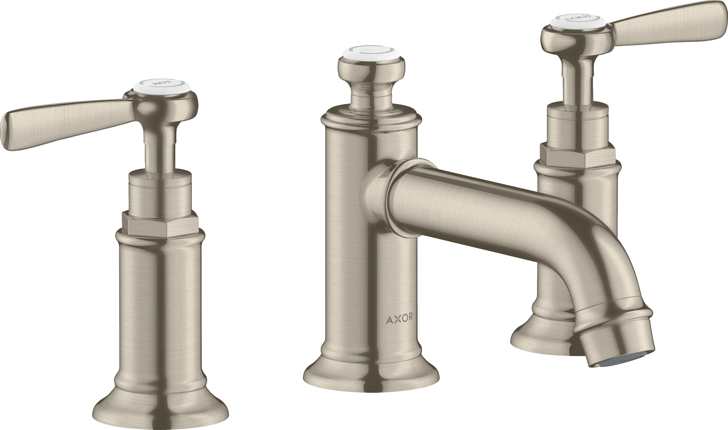 Widespread Faucet 30 with Lever Handles and Pop-Up Drain