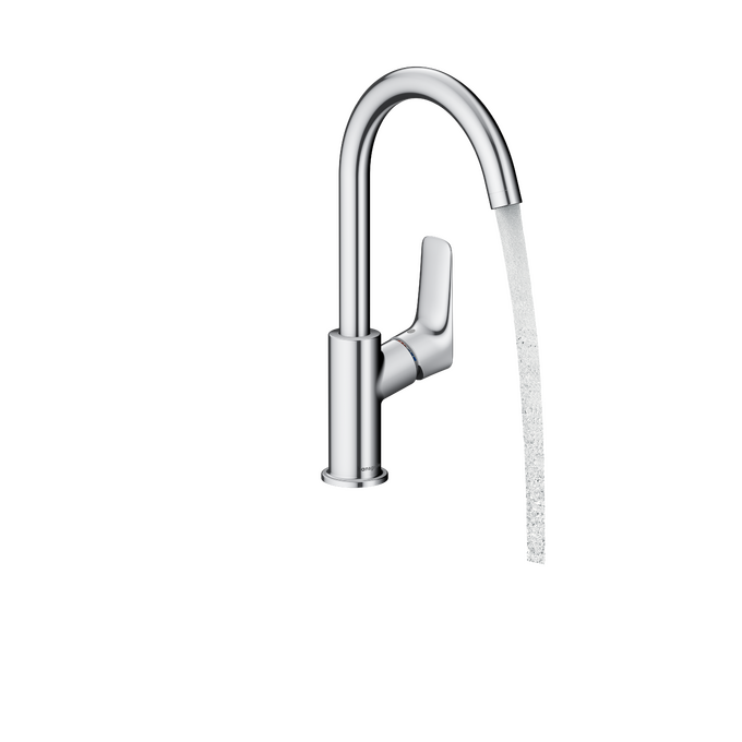 Mitigeur de lavabo 210  bec haut avec tirette et vidage synthétique