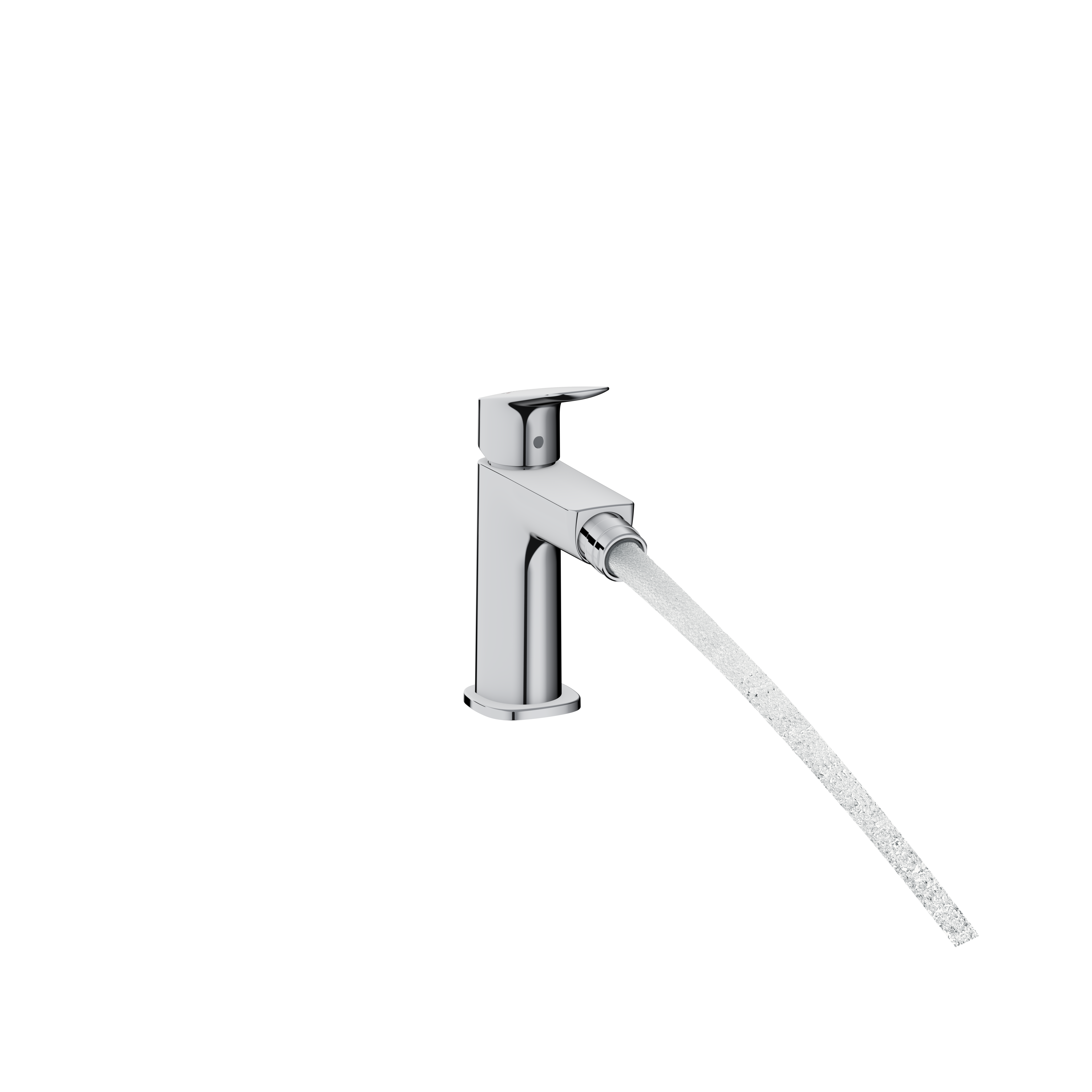 Single lever bidet mixer 110 Fine with pop-up waste set