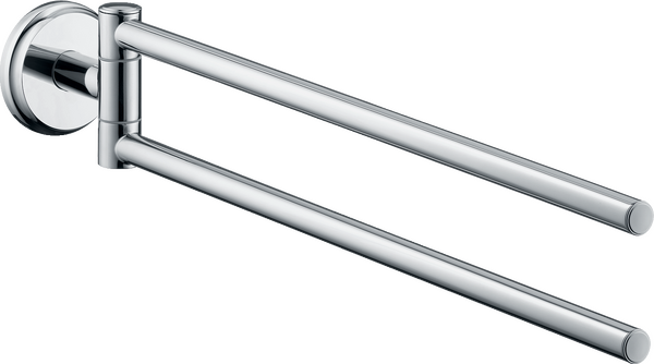 Towel holder twin-handle