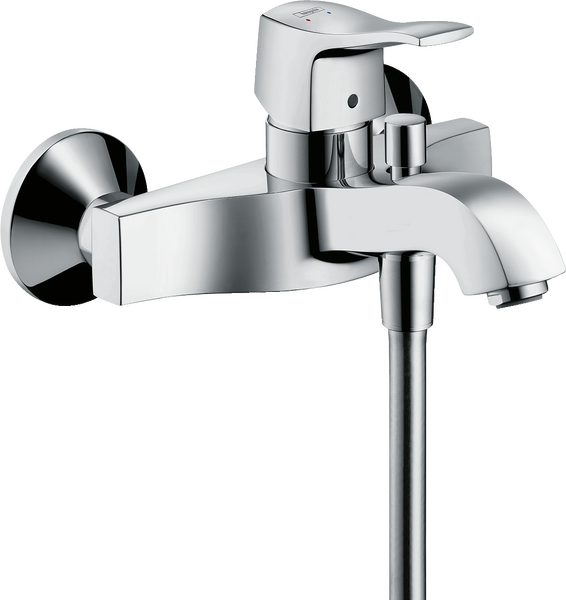 Single lever bath mixer for exposed installation