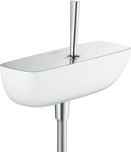 Single lever shower mixer for exposed installation