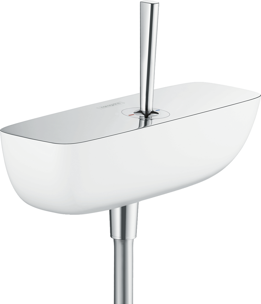 Single lever shower mixer for exposed installation