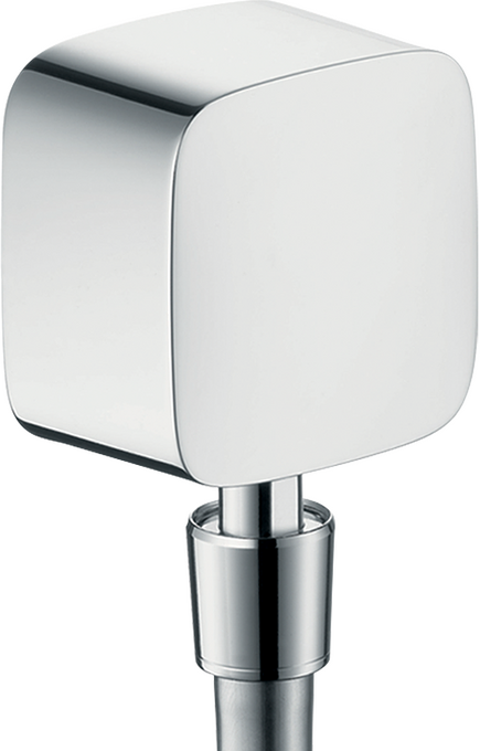 Przyłącze węża z zaworem zwrotnym i przegubem kulowym