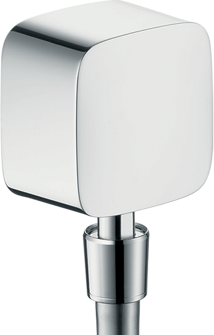 Wall outlet with non-return valve and pivot joint