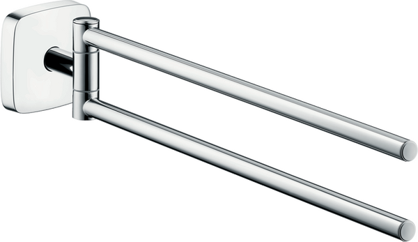 Towel holder twin-handle