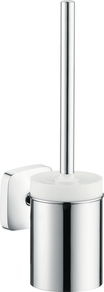 Toilet brush with tumbler wall-mounted