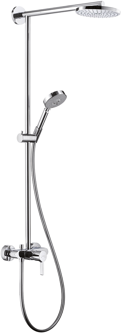 Raindance S 180 1jet Showerpipe EcoSmart with single lever mixer