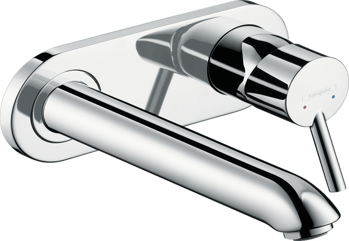 Single lever basin mixer for concealed installation wall-mounted with spout 22.5 cm