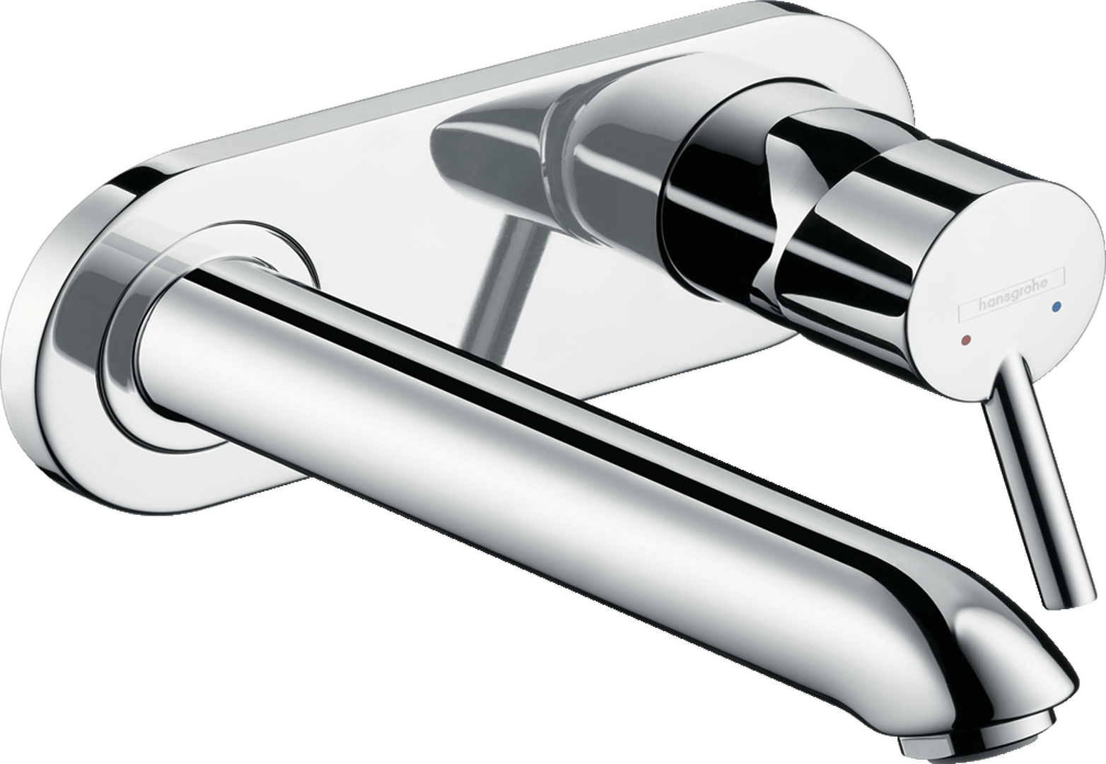 Single lever basin mixer for concealed installation wall-mounted with spout 22.5 cm