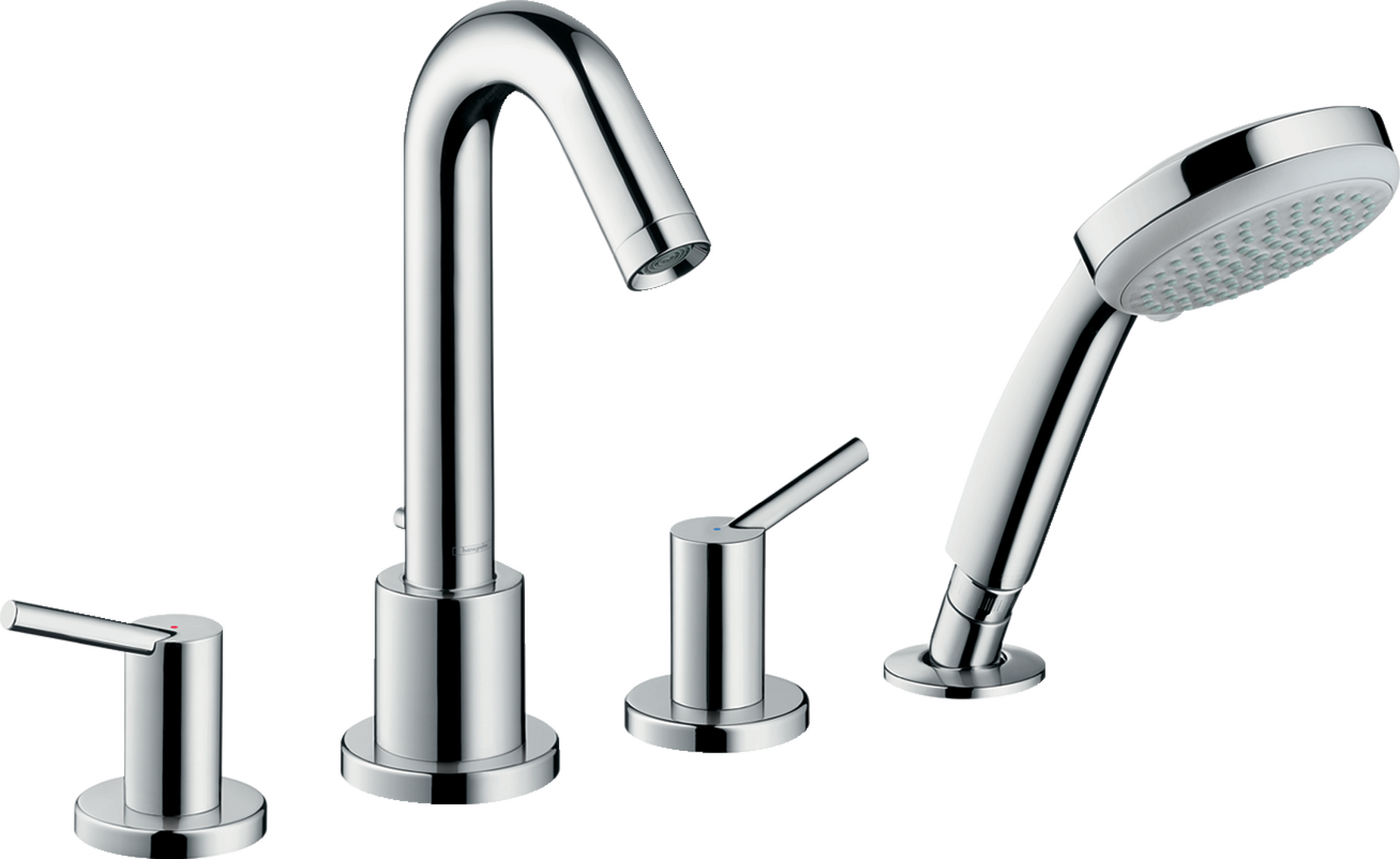4-hole rim mounted bath mixer