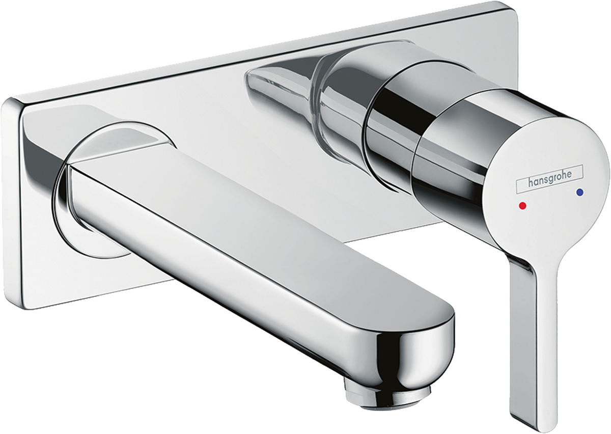 Single lever basin mixer for concealed installation wall-mounted with spout 16.5 cm