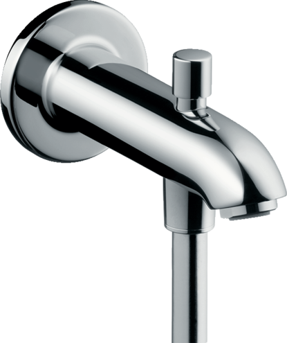 Hansgrohe Bath Fillers Spout 15 2 Cm With Diverter Valve Item No 13423000 Int - Hansgrohe Wall Mounted Bath Spout