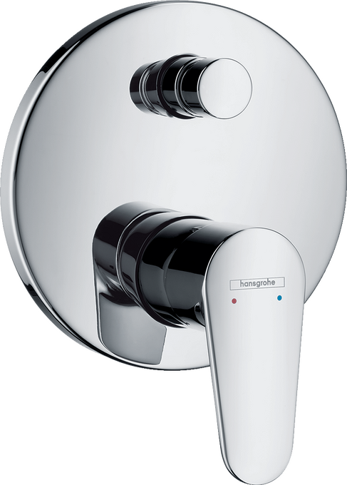 Afbouwdeel ééngreeps inbouw badmengkraan met zekerheidscombinatie