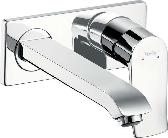 Single lever basin mixer for concealed installation wall-mounted with spout 22