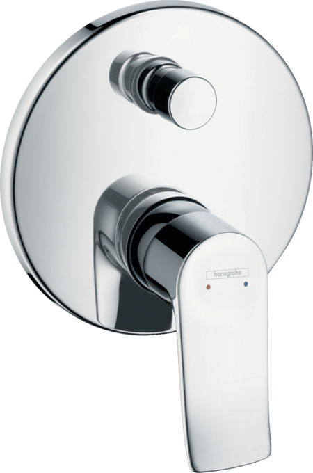 Single lever bath mixer for concealed installation with integrated security combination according to EN1717 for iBox universal