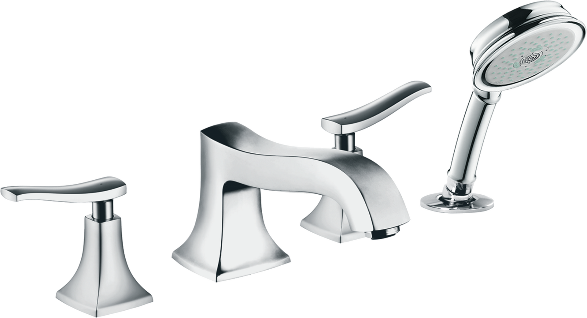 4-hole rim mounted bath mixer
