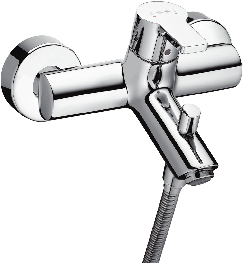 Single lever bath mixer for exposed installation