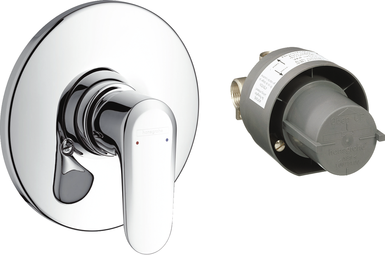 Set de finition mitigeur douche encastré + corps encastré