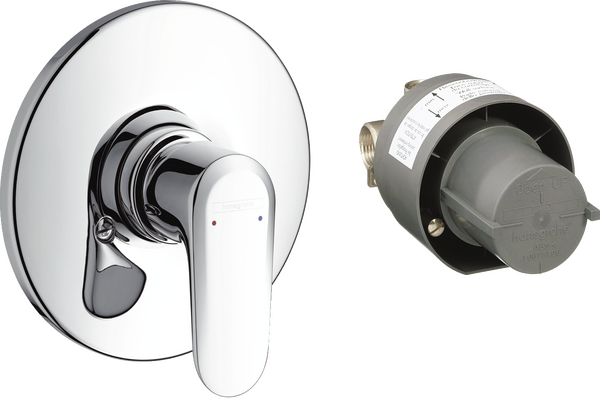 Set de finition mitigeur douche encastré + corps encastré