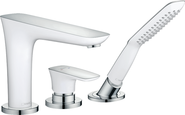 3-hole rim mounted single lever bath mixer