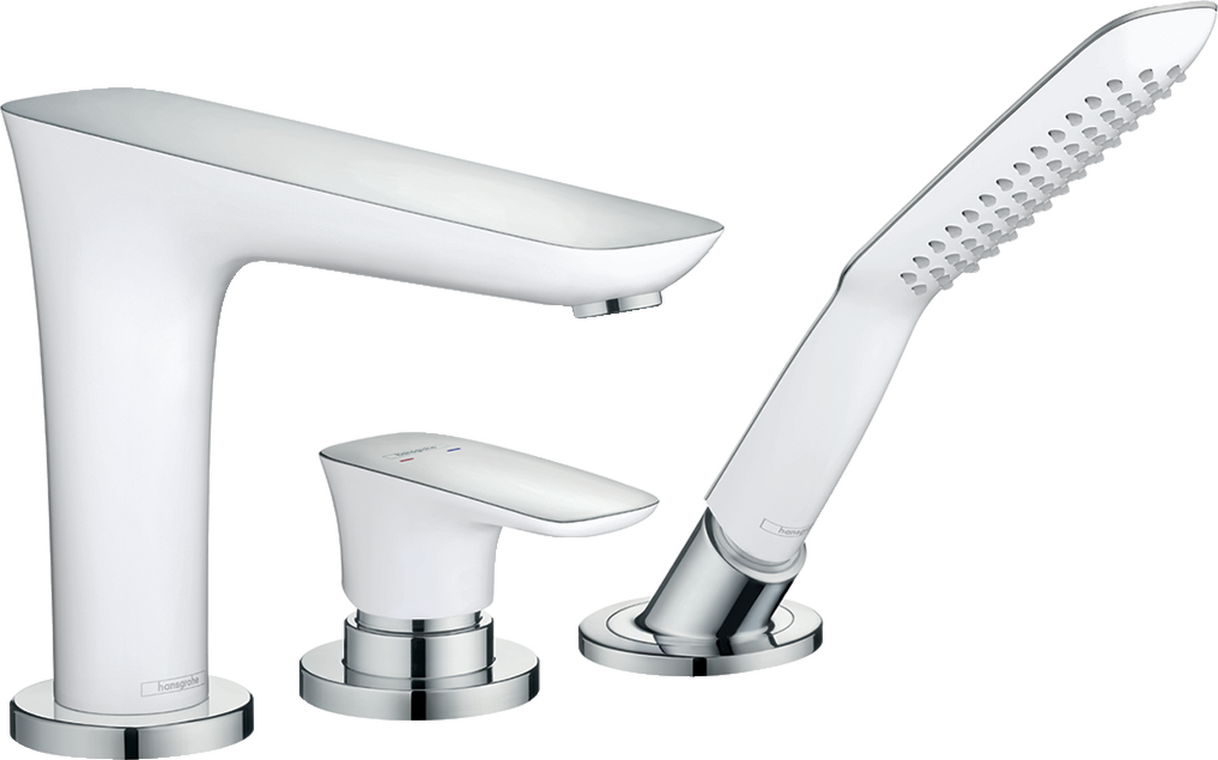 3-hole rim mounted single lever bath mixer
