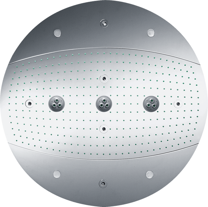 Overhead shower 600 3jet with lighting