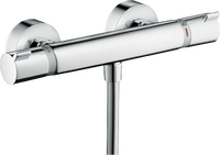 Thermostatic shower mixer for exposed installation