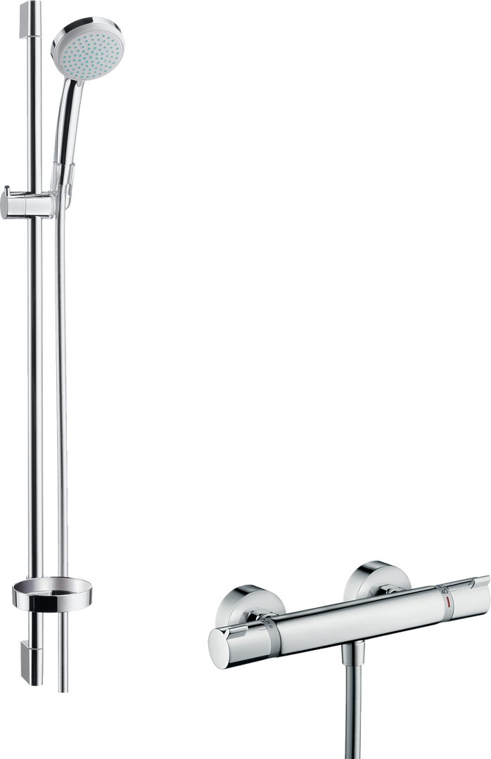 hansgrohe Shower combination Croma 100, Shower system for exposed