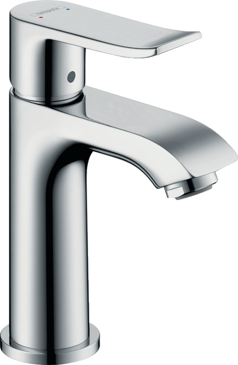 Hansgrohe 31077831 Metris C Single Hole Without Pop-Up, Polished Nickel by  Hansgrohe