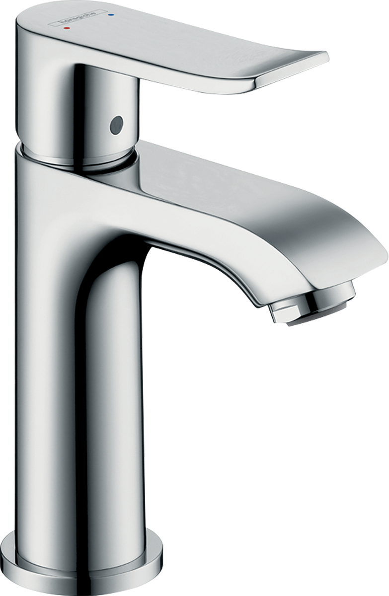 Hansgrohe 31077831 Metris C Single Hole Without Pop-Up, Polished Nickel by  Hansgrohe