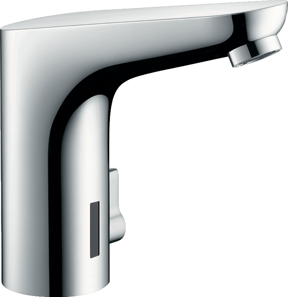 Håndvaskarmaturer: Focus, Elektronisk håndvaskarmatur 130 med temperaturregulering, 6 V, Art.nr. 31171000 Hansgrohe Pro DK
